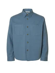 Overshirt SLHTRAVIS blau M herren