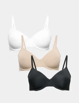 Pack Wired Full Cup Bras (A-E) Black Mix female - M&S - FashionsVida