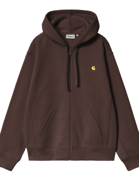 Hooded American Script Jacket Palisander L Herren