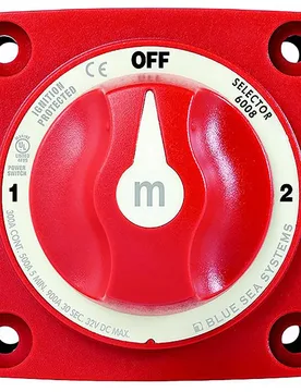 M Series 3 Positions Battery Switch Red One Size unisex - Blue Sea Systems - FashionsVida