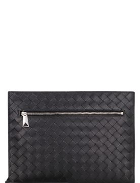 Men's Intrecciato Document Case with Wristlet