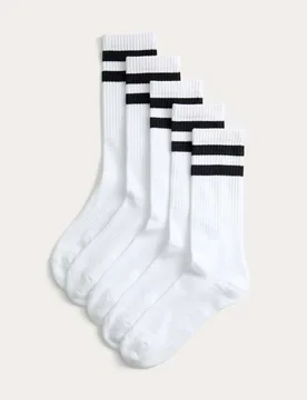 Pack Cool & Fresh™ Sports Socks White Mix male - Goodmove - FashionsVida