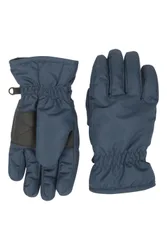 Kids Ski Gloves - Navy - Navy - Size: S