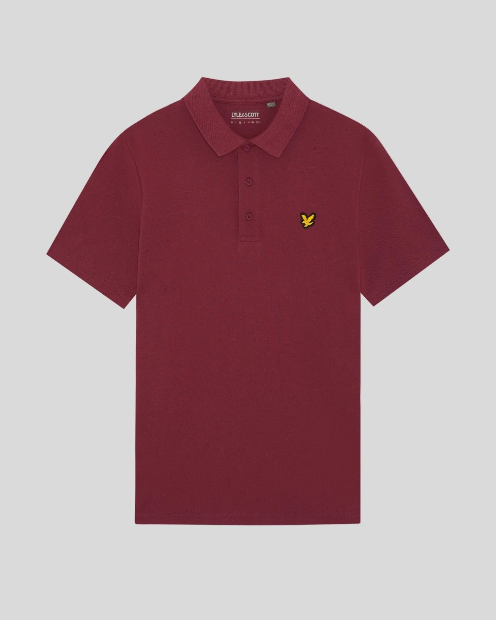 Men's Technical Polo Shirt Plum - Lyle & Scott - FashionsVida