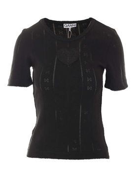 Ganni T-shirt Ganni nera