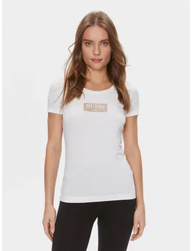 T-Shirt W4RI33 J1314 Weiß Slim Fit M female - Guess - FashionsVida