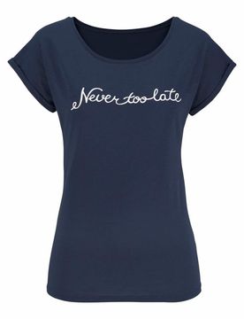 BEACH TIME Camiseta navy / blanco