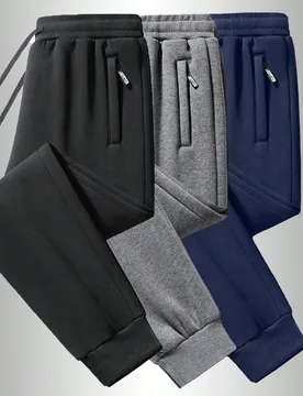 Par de pantalones largos para hombre para otoño e invierno, adecuados para entrenamientos en el gimnasio, trote y uso casual diario, así como para s - Shein - FashionsVida