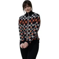 Strickjacke Creek, navy/orange xxl