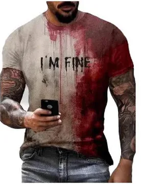 D Printed Quick Drying Breathable Summer T-shirt, Men's Short Sleeved Round Neck T-shirt, Daily Sports Top - Aliexpress - FashionsVida