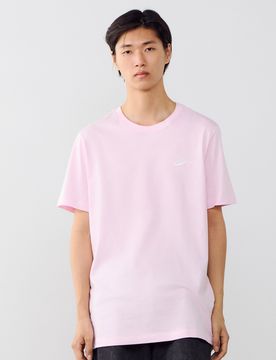 Tee Shirt Club rose/blanc xl