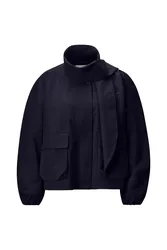 Oversized blouson with detachable b female