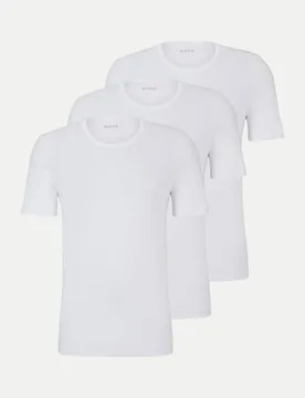 Boss Black T-Shirt 3er-Pack Weiß L - BOSS - FashionsVida