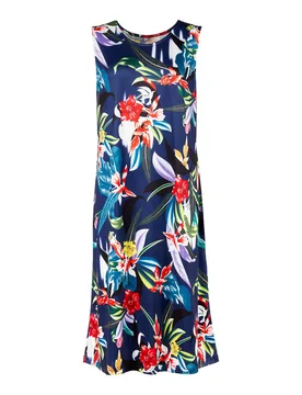 Sommerkleid „Paradies“ M blau - wedolina - FashionsVida