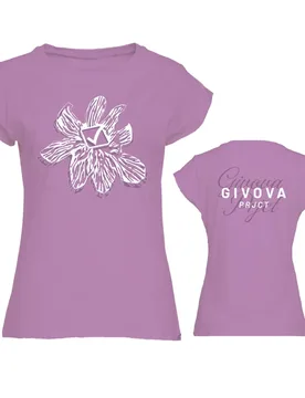 T-shirt à Manches Courtes Floral Purple L - Givova - FashionsVida