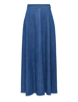 Only Damen Rock Blau 510210