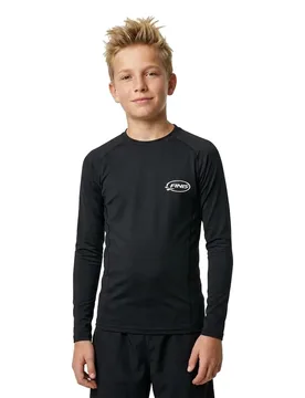 Rash Guard Manches Longues Logo Black 7-10 Années Garçon,Fille - Finis - FashionsVida