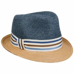 Talona Trilby Straw Hat by - blue - Damen - Size: L (58-59 cm)