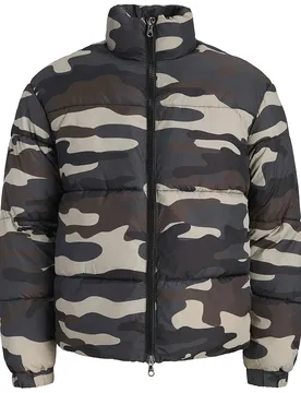 Giacca Trapuntata Cover Aop Black / Aop M