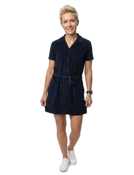 Siren Towelling Short Sleeve Dress Navy XS Women - Helly Hansen - FashionsVida