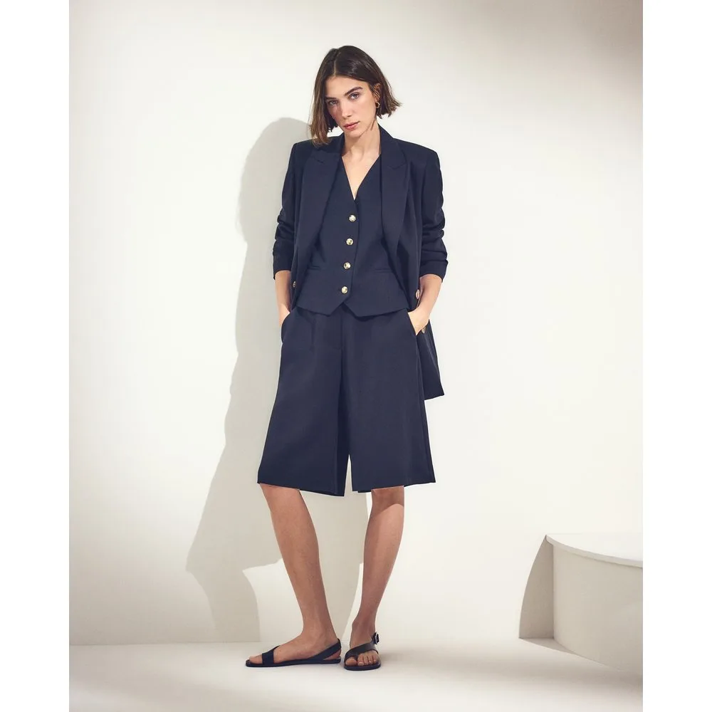 Bermuda lisa ancha de mujer - Woman El Corte Inglés - FashionsVida