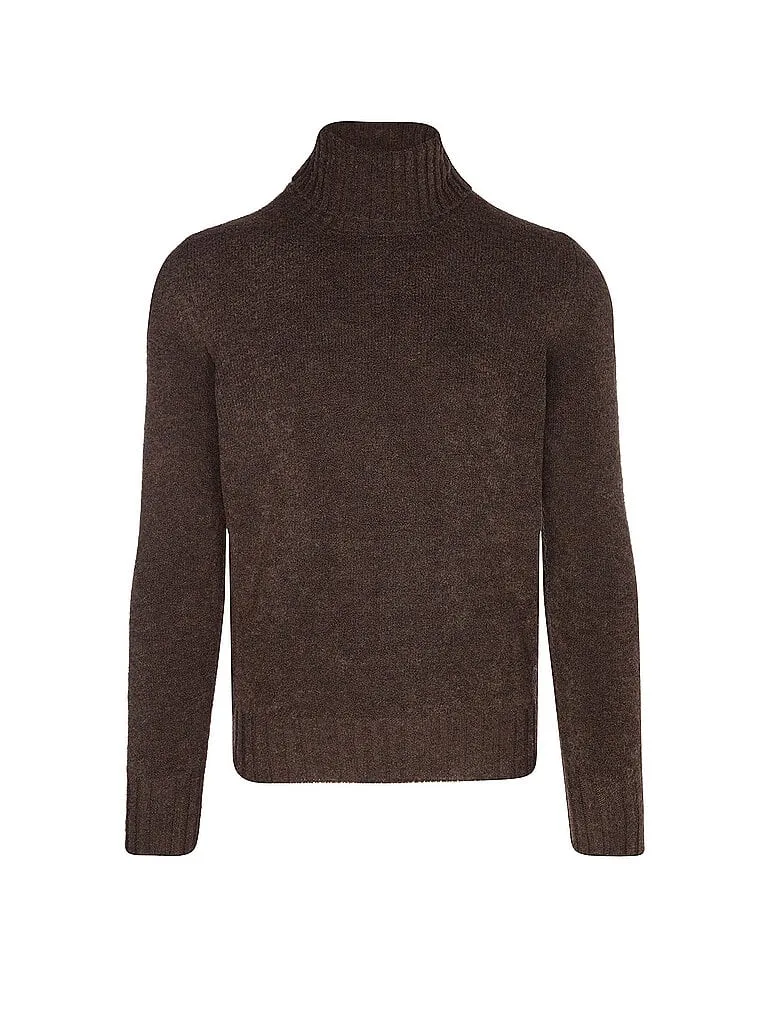 Rollkragenpullover braun 54 herren - Gran Sasso - FashionsVida