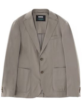 BOSS Button Leather Jacket
