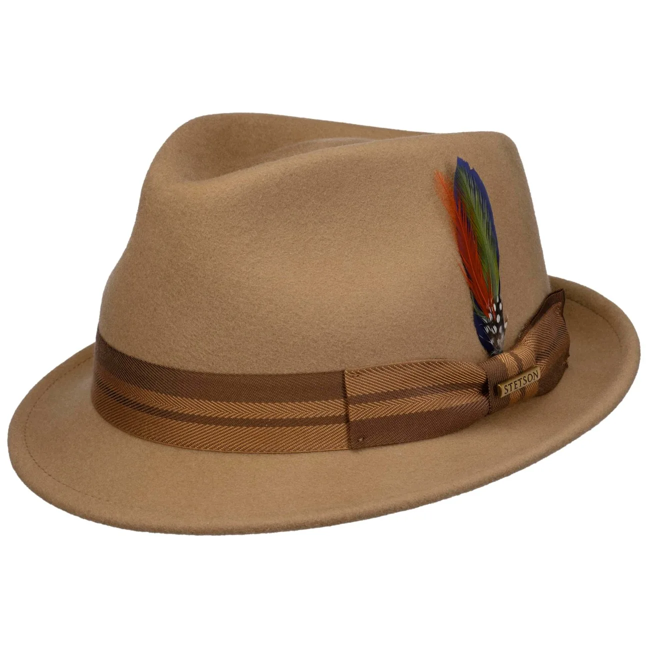 Etowah Trilby Wool Hat by - beige - Size: S (54-55 cm) - Stetson - FashionsVida