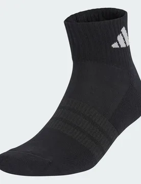 CALZINI SPORTIVI CUSHIONED ALLA CAVIGLIA CONFEZIONE DA 3 PAIA 46-48 Black / Black / Grey Two - Adidas - FashionsVida
