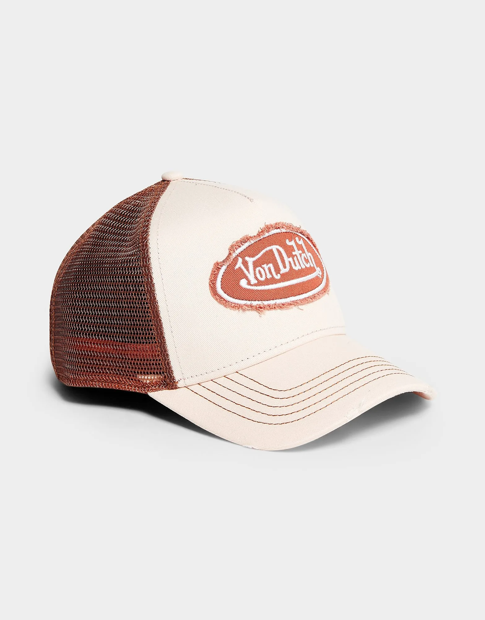 Distressed Trucker Cap - Damen, Orange - female - Size: One Size - Von dutch - FashionsVida