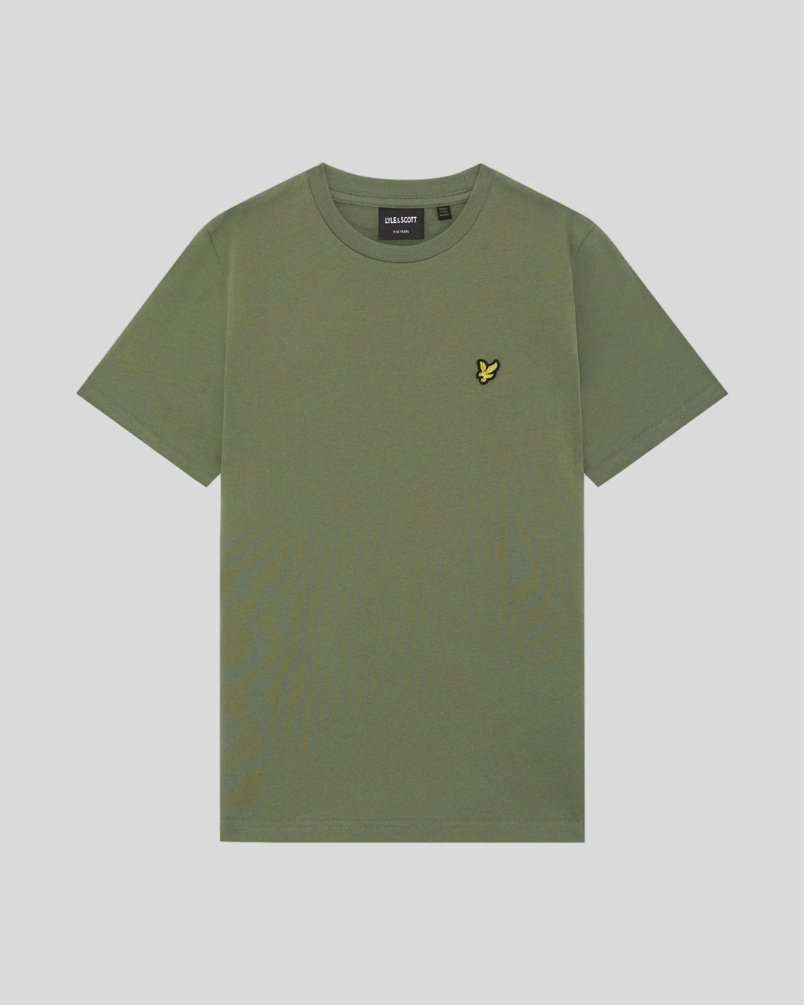 Kids Cotton Crew Neck T-Shirt Fatigue Olive - Lyle & Scott - FashionsVida