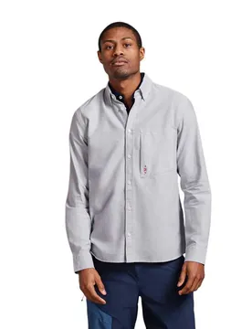 Chemise à Manches Longues Field Oxford Grey M