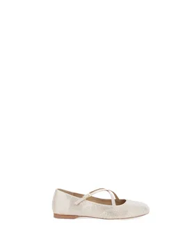 Ballerine con strass CHAMPAGNE 38 - MASSIMO SANTINI - FashionsVida