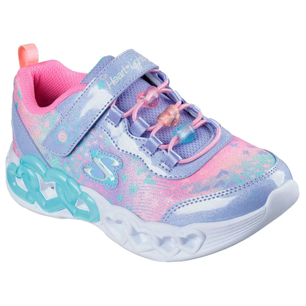 Sneaker Light Infinite Heart Ligh Lavender Sparkle Mesh / Multi Trim EU 33 - Skechers - FashionsVida