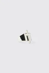 Herren Silberner Kreuz-Ring Silver Größe Medium/Large