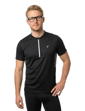 Maglietta A Maniche Corte Trail Ride Zip Black L - Joluvi - FashionsVida