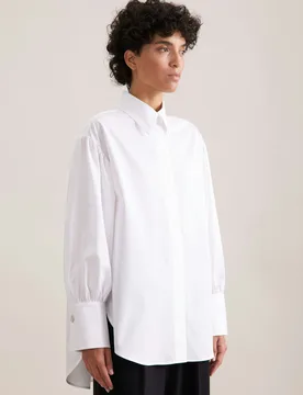 THE GRACE 2.0 Oversized Bluse mit Ballonärmeln Weiß 36 - Seidensticker - FashionsVida