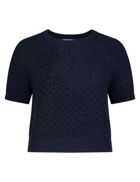 Strickpullover Kurz 1/2 Arm female - XXL - FashionsVida
