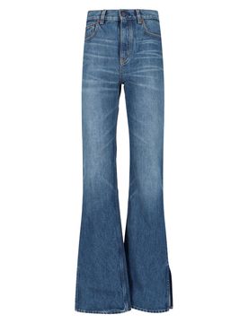 Chloé Denim Jacket with Calf Leather Patch