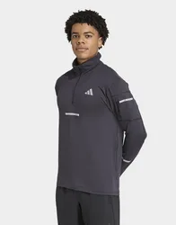 Mens Maglia Da Running Adi365 Climawarm+ Half Zip - Nero, nero nero Uomo taglia XL