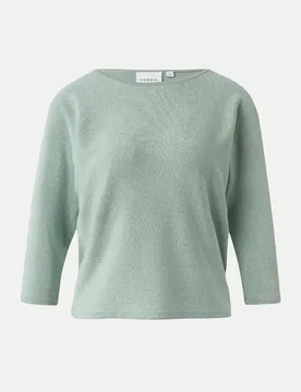 Comma Strickpullover Grün 40 - Comma - FashionsVida