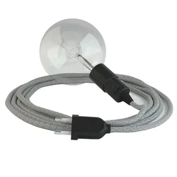 Cables Suspension Luminaire Rl02 5 M Silver / Black One Size