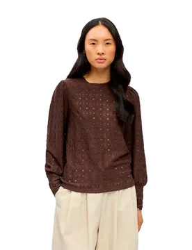 Chemisier à Manches Longues Laila Seal Brown XL