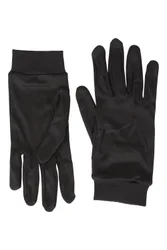 Silk Gloves - Black - Black - Size: M