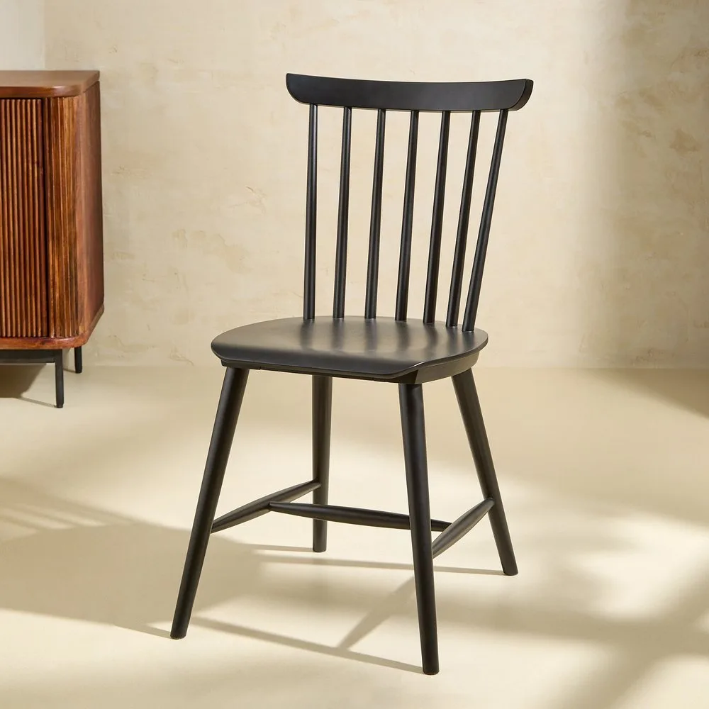 Silla de madera de caucho con palillería Laia - El Corte Inglés - FashionsVida
