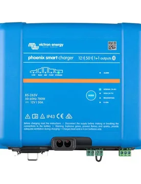 Phoenix Smart Ip43 12/50 (1+1) Charger 120-240v Blue One Size unisex - Victron energy - FashionsVida