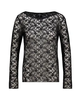 T-shirt à manches longues noir 44 - monari - FashionsVida
