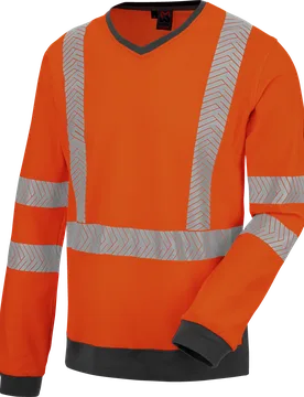 Tee-shirt de travail manches longues haute-visibilité orange fluo Orange 6XL - Würth MODYF - FashionsVida