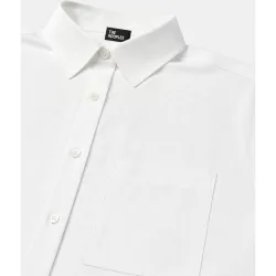 Camisa de mujer de algodón de corte corto