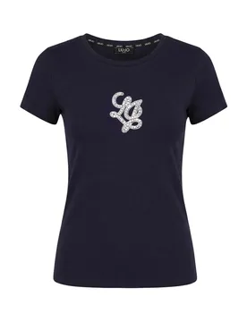 Liu Jo Damen T-Shirt Blau 515642